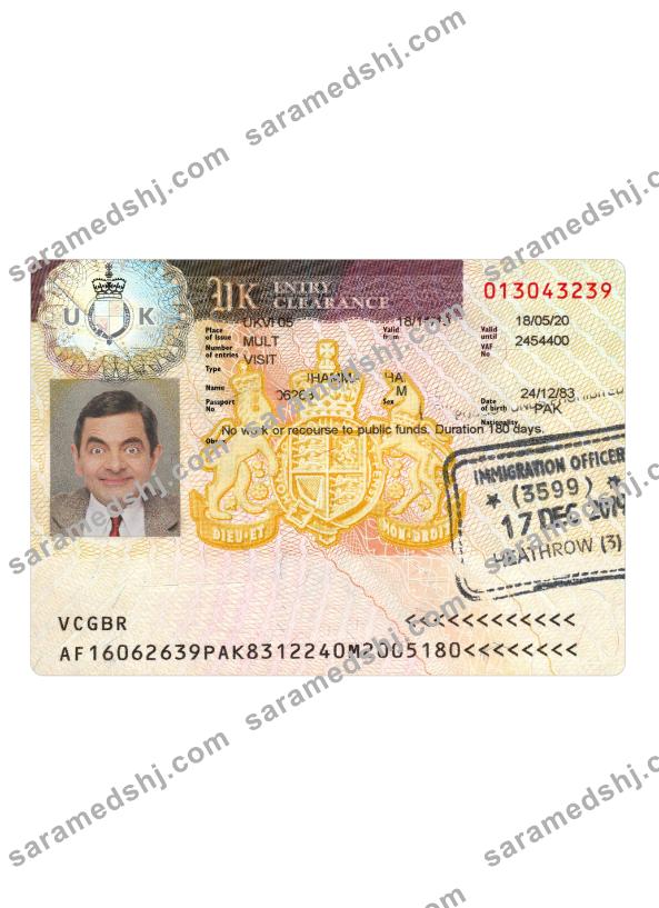 United Kingdom visa 2019-present